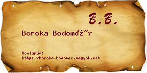 Boroka Bodomér névjegykártya